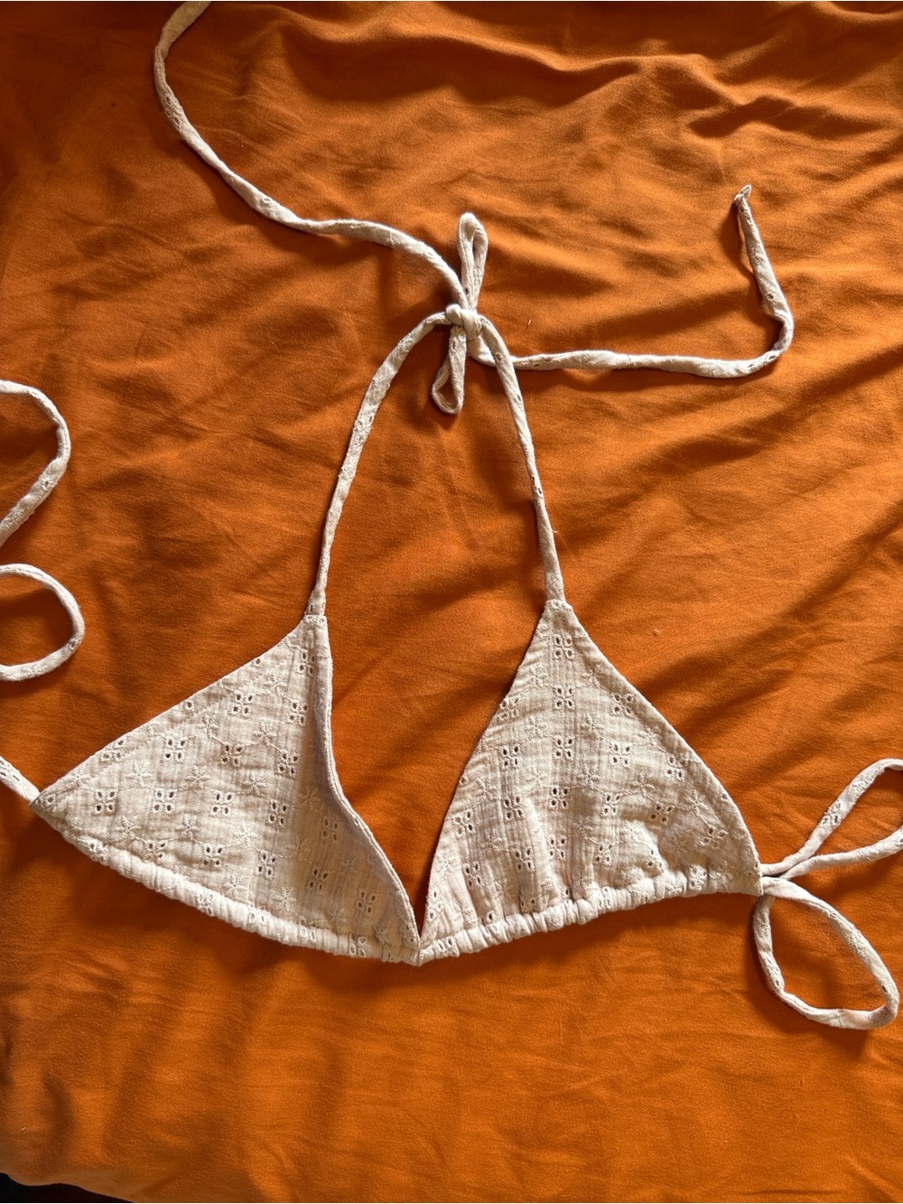 Free People size small 100% cotton Bikini Top